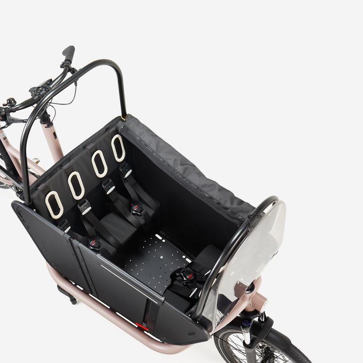 Actual product image Btwin E-cargo bike Long John F900E Family taupe