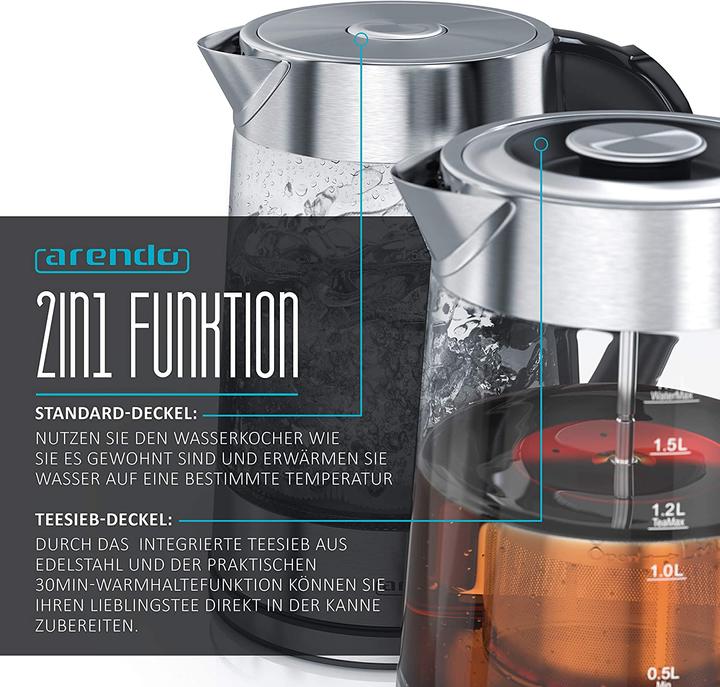 Actual product image Arendo Kettle (1.70 l)