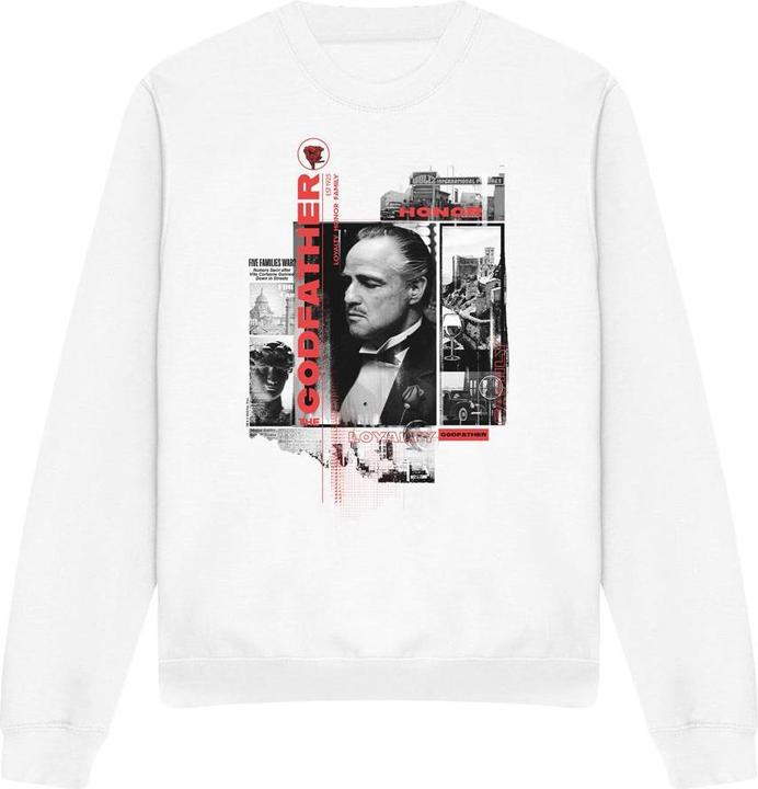 Actual product image The Godfather Unisex Adult Don Vito Corleone Collage Sweatshirt (M)