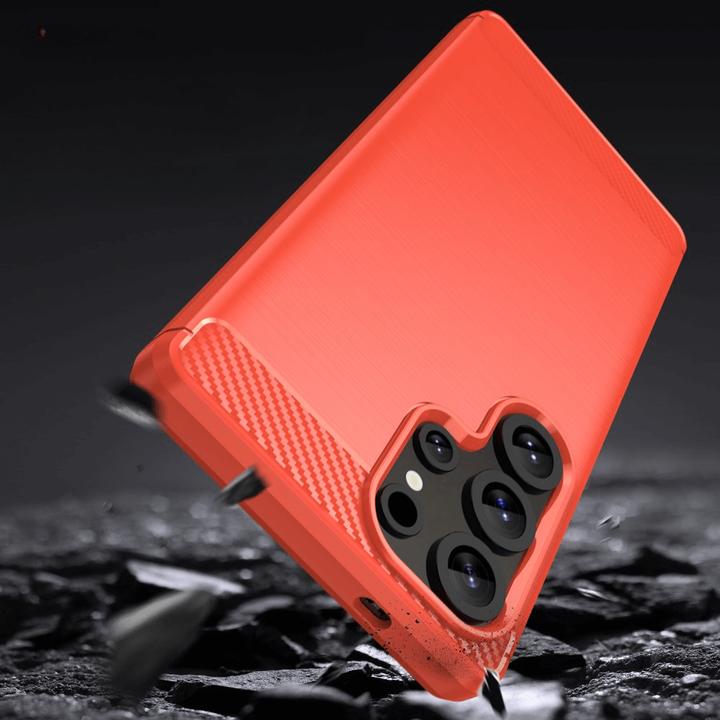 Produktbild Cover-Discount Galaxy S25 Ultra - Metall Carbon Look Hülle (Samsung Galaxy S25 Ultra)