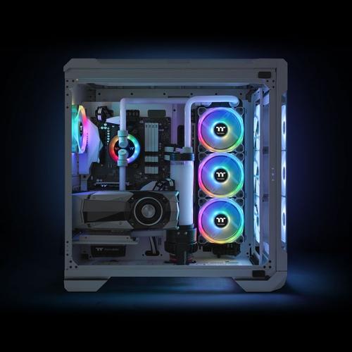 Produktbild Thermaltake Riing Trio 12 RGB Radiator Fan White TT Premium Edition (120 mm, 3 x)