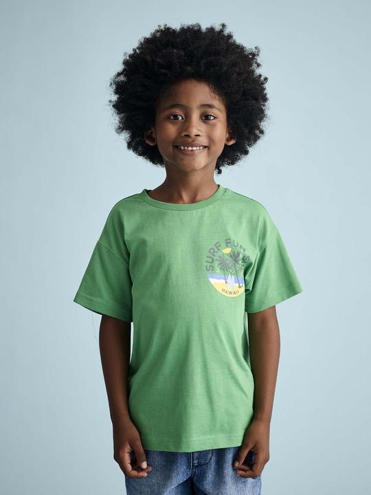 Produktbild Vertbaudet Jungen T-Shirt mit Print an der Brust und Recycling-Baumwolle (92)