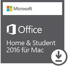 Produktbild Microsoft Office MAC Home & Student 2016 (1 User, 1 Geräte/User)