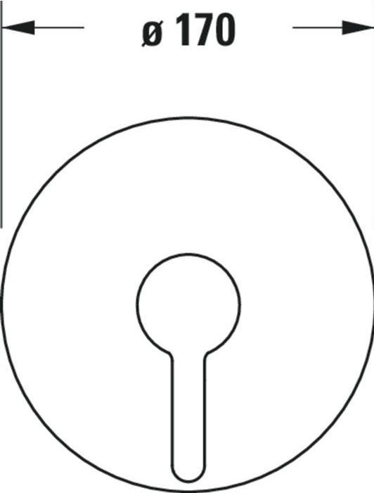Actual product image Duravit Single lever shower mixer C.1 concealed, round black matt