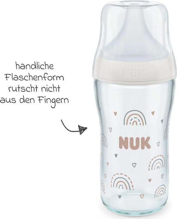 Produktbild NUK Babyflaschen Glas-Flasche 3er Pack Perfect Match 230 ml (230 ml)