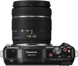 Actual product image Panasonic Lumix DMC-GF3K, 12 MP, FullHD, 14-42mm Kit, Black