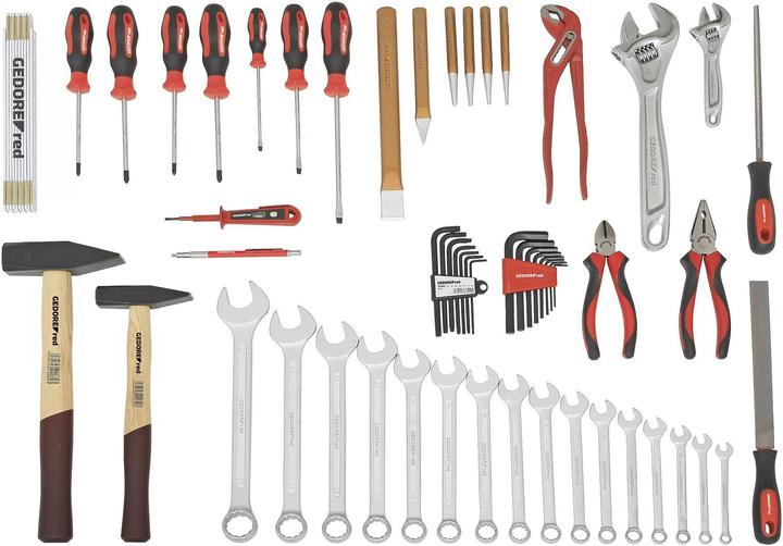 Gedore Red rosso R21650059 set di attrezzi ALLROUND in cassetta porta attrezzi 59 pezzi (59 pezzi)