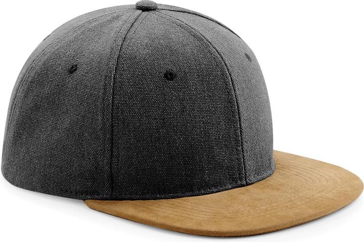 Immagine prodotto Beechfield Cappello snapback con visiera in finta pelle scamosciata (confezione da 2) (Taglia unica)