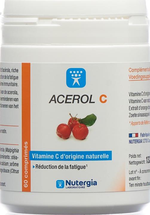 Produktbild Nutergia Acerol C Tabl (60 Stück, Tabletten, 172 g)