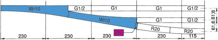 Immagine prodotto Roco H0 RocoLine (ohne Bettung) 42491 Weiche, rechts 345 mm 1 St. (Traccia H0)