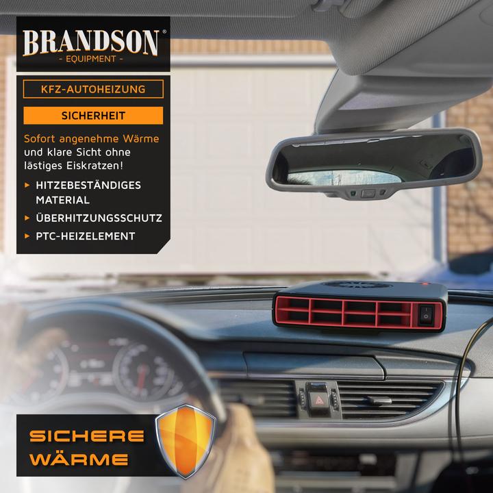 Produktbild Brandson Innenraumheizung, mobile Auto Heizung, Standheizung für PKW & LKW, Entfroster, 1200 W, Heizlüfter
