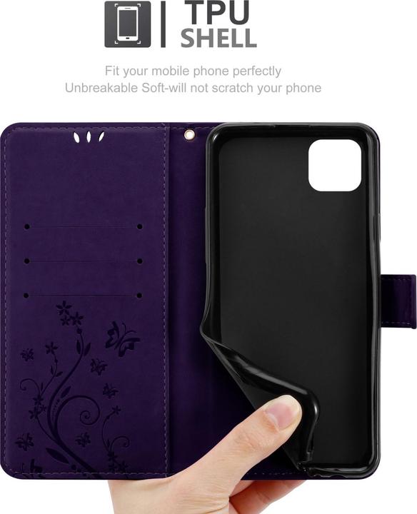 Actual product image Cadorabo Flower Book cover (Samsung Galaxy A22 5G)