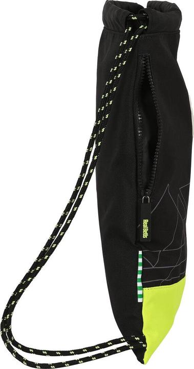 Real Betis Balompié Rucksacktasche mit Bändern Schwarz Neongrün