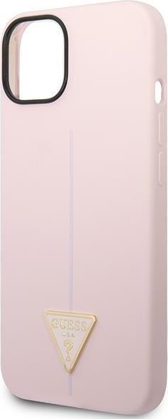 Produktbild Guess GUHCP14SSLTGU iPhone 14 6,1" fioletowy/purple hardcase Silicone Triangle (Apple iPhone 14, Apple iPhone 15, Apple iPhone 13)