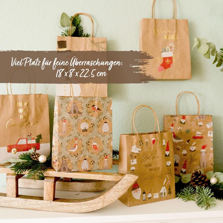 Actual product image Papierdrachen Christmas (Gift bag, 6 x)