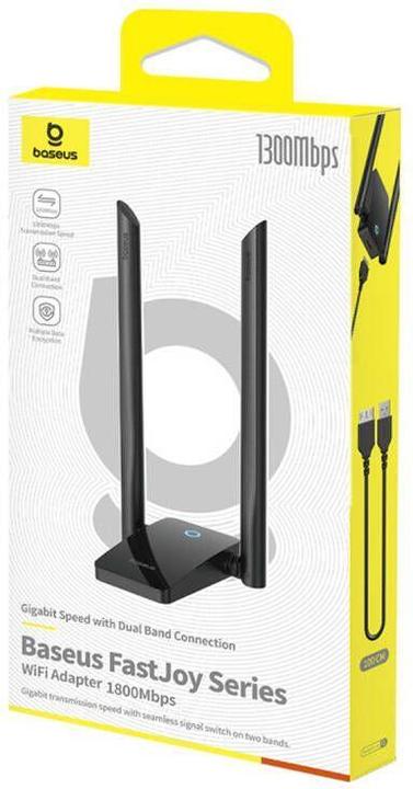 Produktbild Baseus Adapter WiFi FastJoy 1800Mbps (black)
