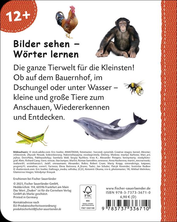 Immagine prodotto Duden: 12+: Kennst du das? Die Tiere (Tedesco)