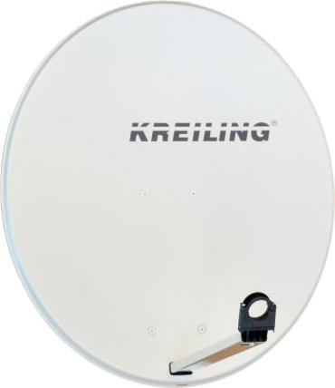 Produktbild Kreiling KR AE 80 STYLE/ALU - 39,2 dBi - Weiss - Aluminium - 80 cm (Parabolantenne, 39.20 dB, DVB-S / -S2)