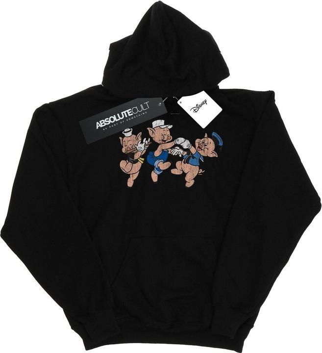 Actual product image Disney Mens Three Little Pigs Having Fun Hoodie (M)