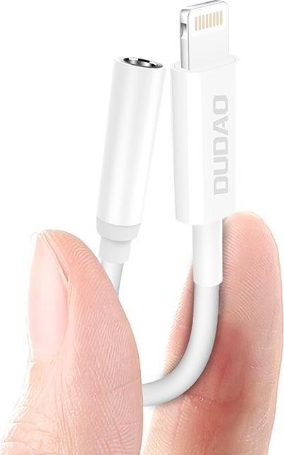 Produktbild Dudao Audio Adapter L16i Lightning to Mini Jack 3.5mm (white) (Lightning, 3.5mm Klinke)