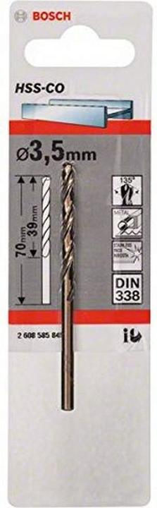 Actual product image Bosch Professional Zubehör Metal Drill HSS-Co 3,5x39x70mm (3 mm)