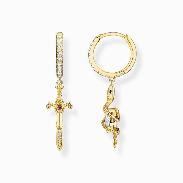Produktbild Thomas Sabo Creolen mit Anhänger Tempting Romance (925er Silber, Gelbgold)