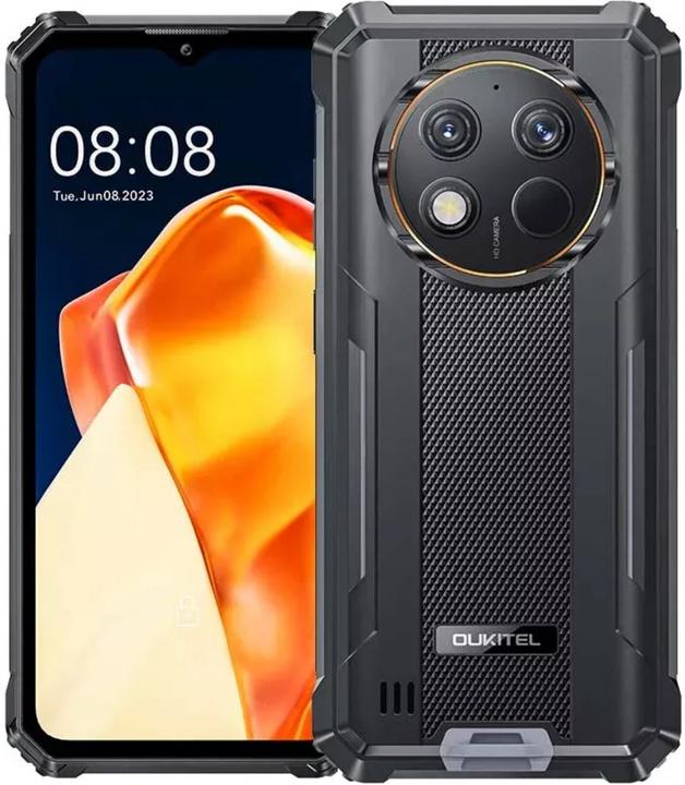 Oukitel WP28S (6.52" - NFC - 10.600 mAh - 128 GB, 4 GB RAM) Schwarz (128 GB, Schwarz, Orange, 6.50", Dual SIM + SD, 13 Mpx, 4G)