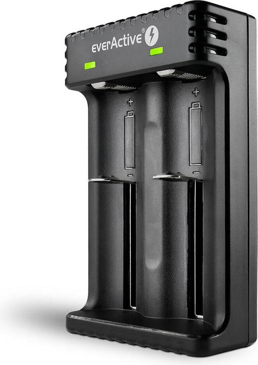 Everactive Batterieladegerät für Li-Ionen-Akkus LC-200 (1 Stk., AAAA, AAA, AA, C, 2200 mAh, Ladegerät ohne Akku)