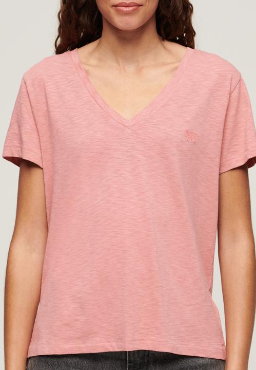 Image du produit Superdry t-shirt col v brodé et flaé (M)