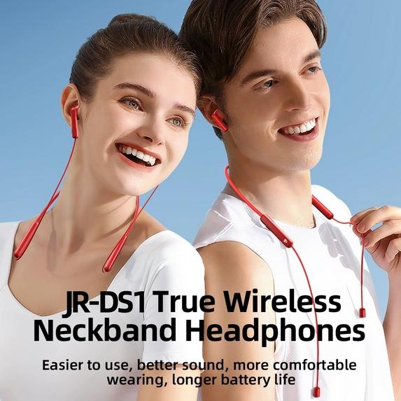 Actual product image Joyroom Magnetic Wireless Neckband Headphones, JR-DS1, (red) (20 h, Wireless)