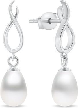Actual product image Brilio Silver - Original silver earrings with pearl EA897W