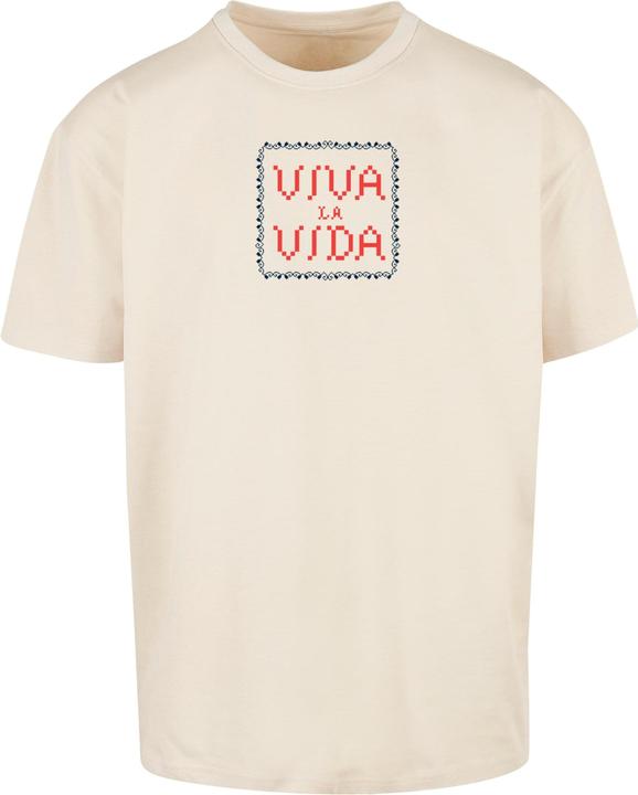 Merchcode Frida Kahlo - Pixels viva la vida Heavy Oversize Tee - 118083