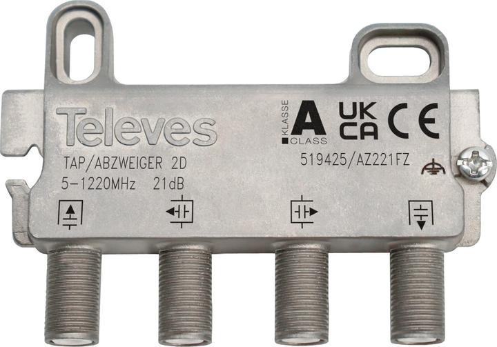 Produktbild Televes Abzweiger 2f. (21 dB, Verteiler und Abzweiger)