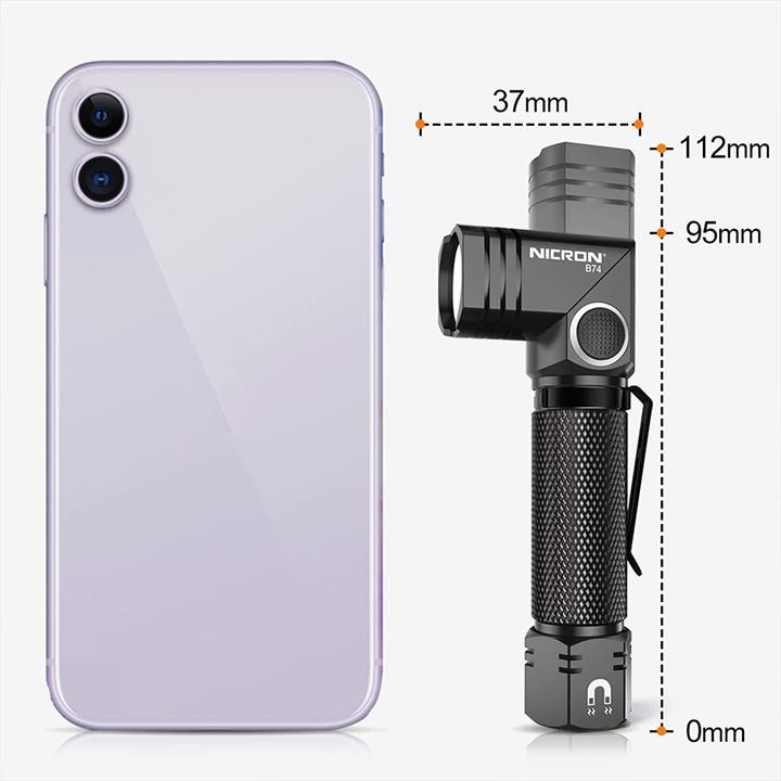 Image du produit Nicron Lampe de poche à LED B74 (112 cm, 700 lm)