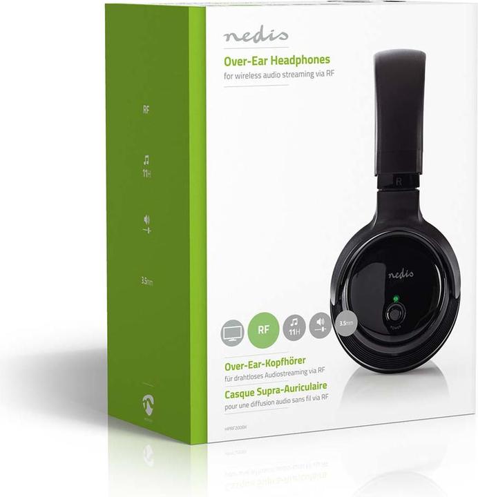 Produktbild Nedis HPRF200BK (keine Geräuschunterdrückung, 11 h, Kabellos)