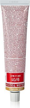Actual product image Wella Color Touch Pure Naturals (9/01 light blonde nature-ash)