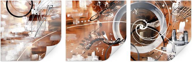 Image du produit Trenddeko Fedrau - Dans le cercle (3 parties) (40 x 40 cm)