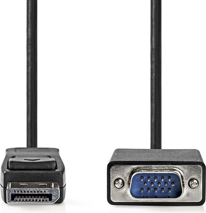 Actual product image Nedis This ® cable converts DisplayPort signals into VGA signals. Ideal for connecting dis (2 m, DisplayPort)