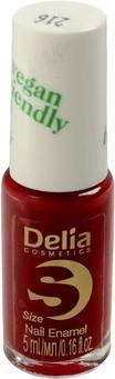 Delia Cosmetics Cosmetics Vegan Friendly Nail Polish Size S No. 216 Cherry Bomb 5ml (Cherry bomb)