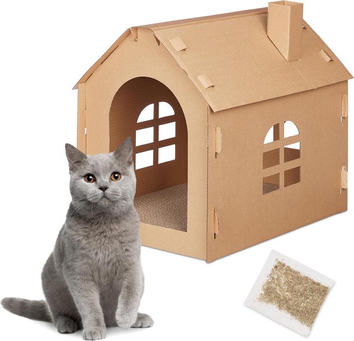 Relaxdays Cat house (Cat, Safety closure)