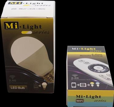 Image du produit Milight Ampoule LED froid-chaud 6W avec télécommande sans fil (E27, 6 W, 470 lm, 1 x, F)