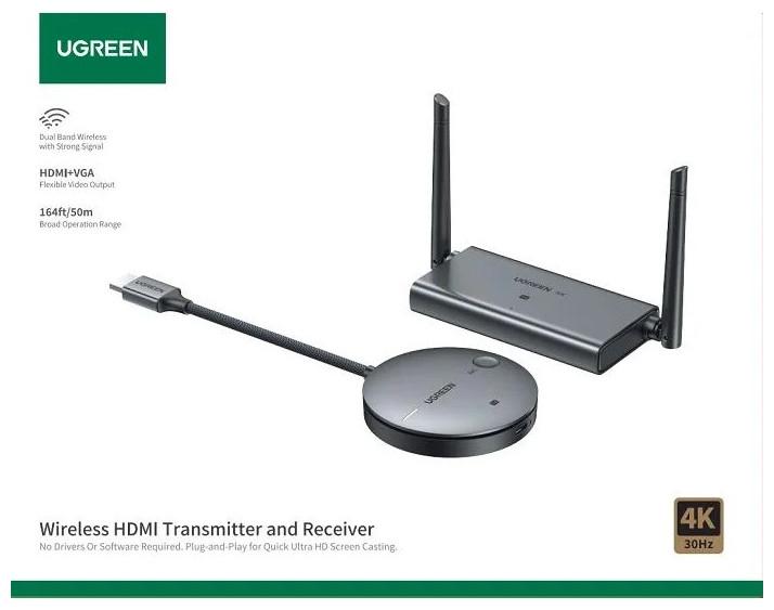 Produktbild Ugreen HDMI Wireless Transmitter and Receiver 4K/30Hz CM586 90909A