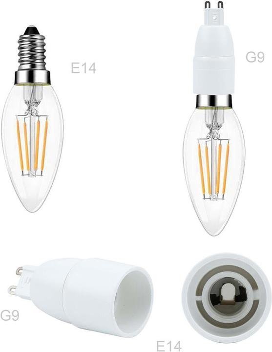 Produktbild Intirilife G9 auf E14 Lampensockel Adapter