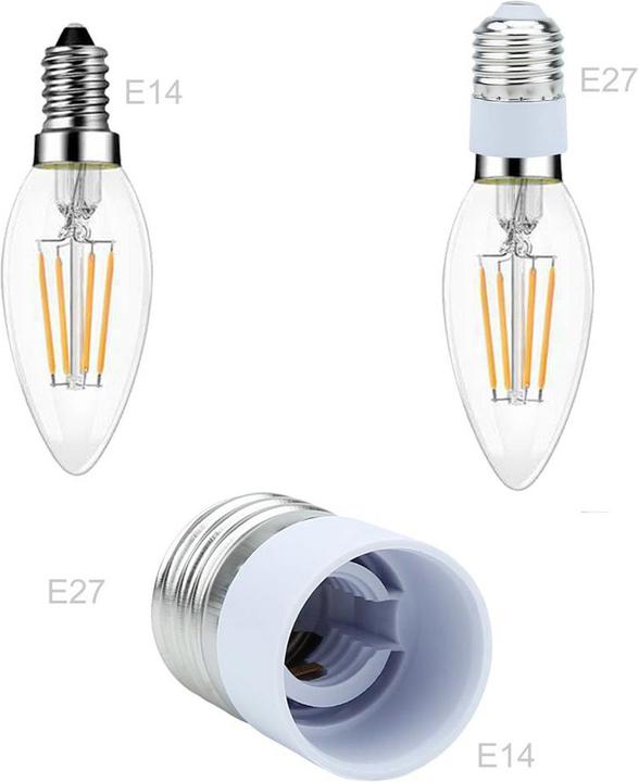 Actual product image Intirilife E27 to E14 Lamp Base Adapter