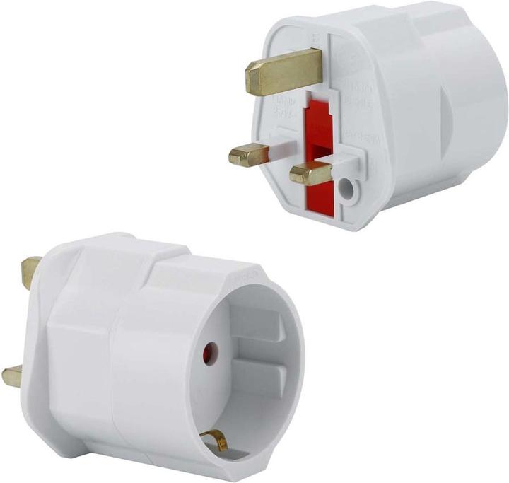 Actual product image Intirilife Socket adapter set of 4 UK type G to EU