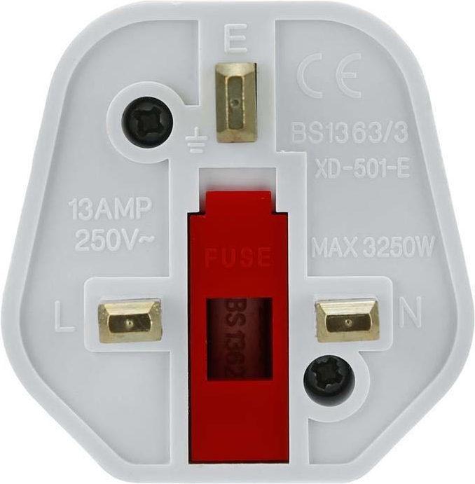 Actual product image Intirilife Socket adapter set of 4 UK type G to EU