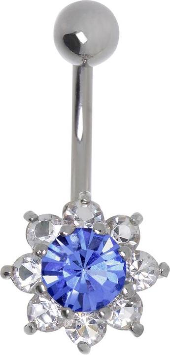 Image du produit Bijouteria Piercing nombril (Acier chirurgical 316L, Cristallin, Laiton rhodié)