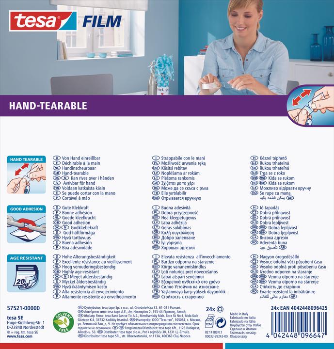 Image du produit tesa Ruban adhésif déchirable à la main (19 mm)