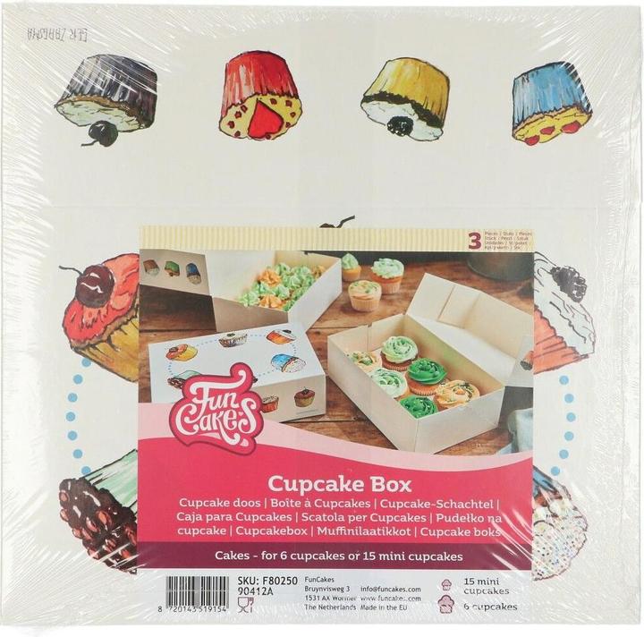 Image du produit FunCakes Boîte à cupcakes 6 -Cupcakes pk/3