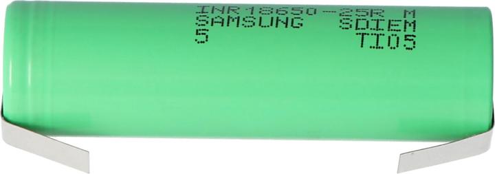 Image du produit Samsung Accu INR18650-25R non protégé avec cosse à souder en forme de U (1 pcs, 18650, 2500 mAh)
